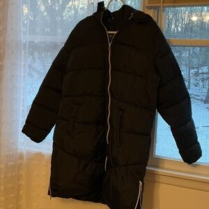 Ellos Quilted Jacket with Metallic Zipper